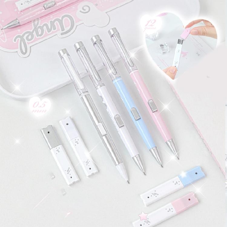 Professional 0.5mm Mechanical Pencil Ergonomic Automatic Pencil with Box of Refills for Sketching Engineering Drafting