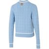 Adidas Originals Sports Casual Cardigan Long Sleeve Knitwear Women Tops Blue JM8018