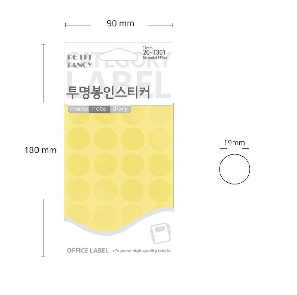 Petit Fancy Transparent Label Sticker/Security Secret Sticker(10ea Each) 9 Options/Category Label/Void Sticker