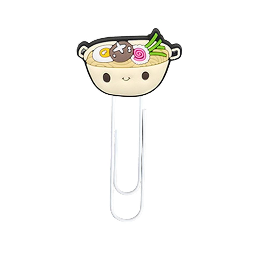 Cute Cartoon PVC U-Shape Large Paperclip for Office, Food, and Creative Use