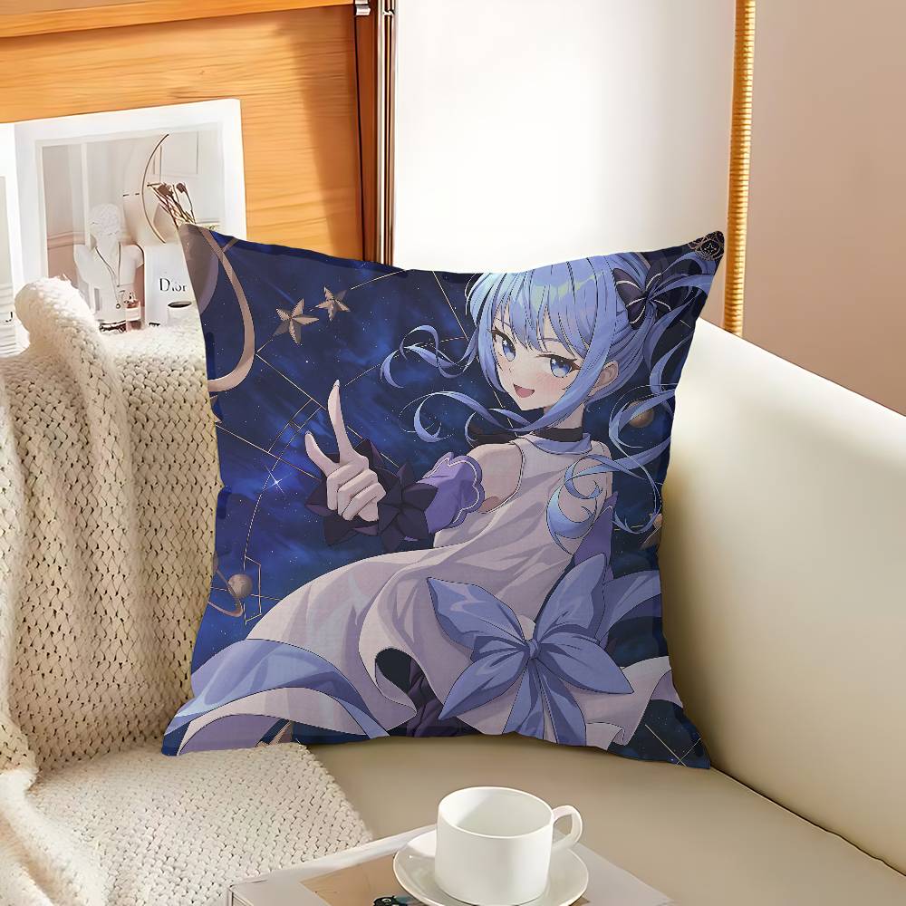 Hololive Hoshimachi Suisei Niedliche Kissenhülle Sofakissenbezug Heimzimmer Dekoration Kindergeschenk