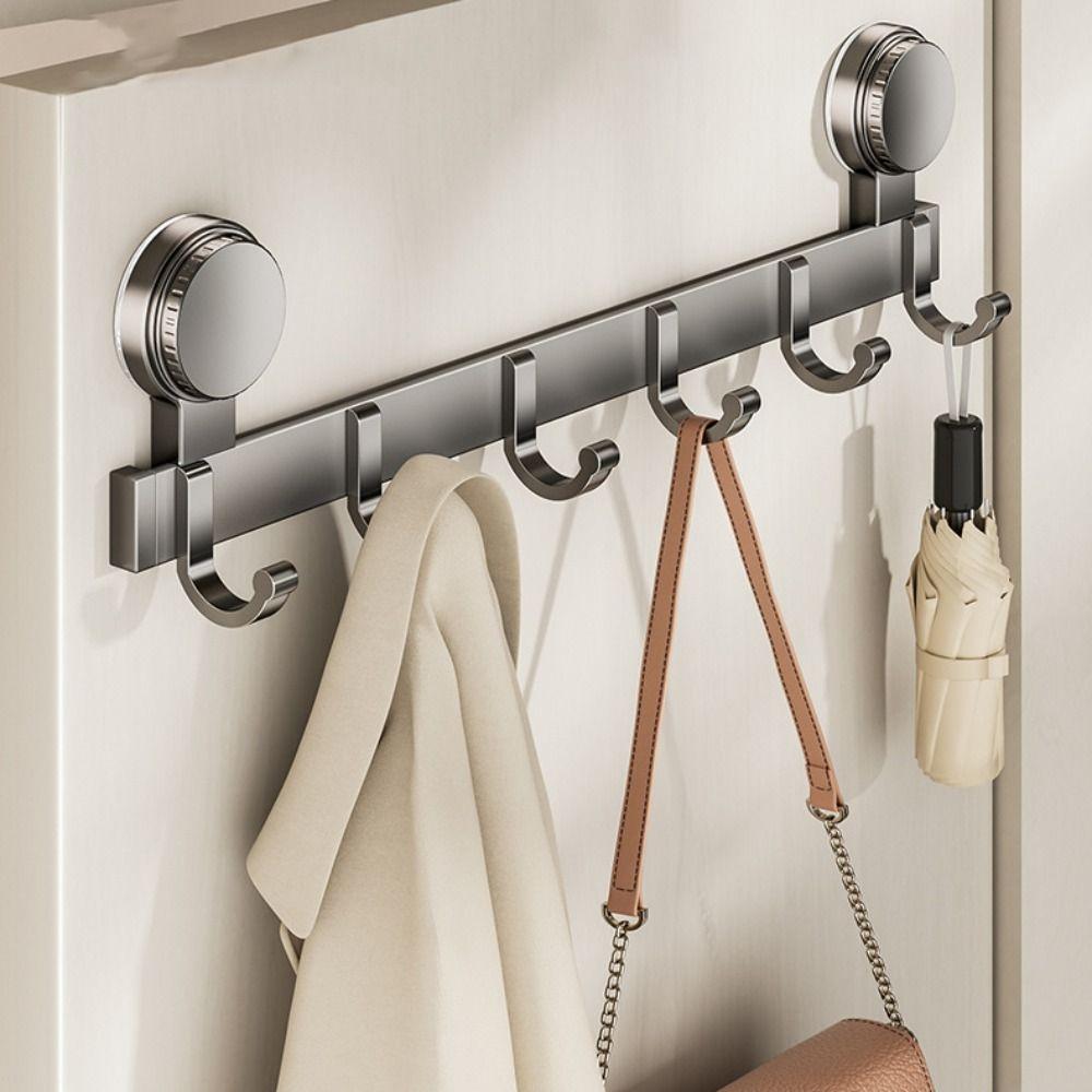 Strong Load-bearing Suction Cup Door Hook No Drilling Towel Storage Hook  Kitchen