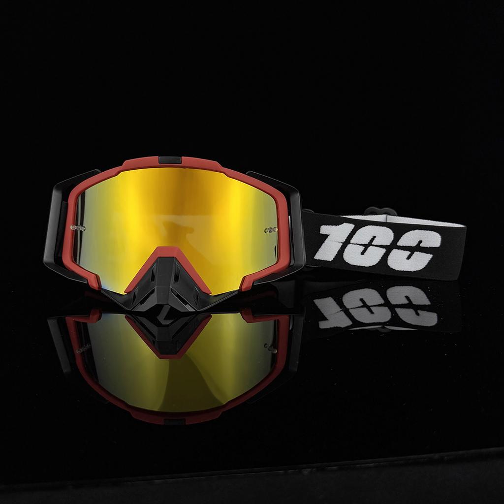 100 Motorcycle Goggles Motocross Glasses Off-road Sunglasses For Man MTB ATV Mask Windproof Protection Cycling Racing Goggles