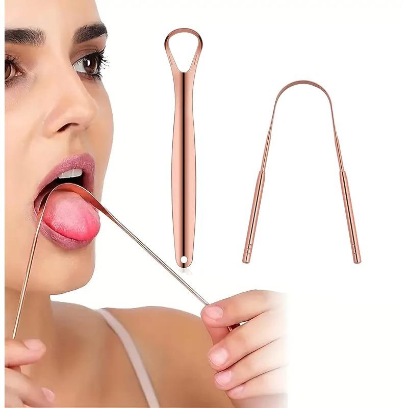 

4pcs Tongue Scraper Set, Bad Breath Cleaning, Oral Care Tongue Cleaner, Tongue Brush for All Types of Tongue Coating
