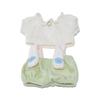 10cm Cotton Doll Clothes - T-shirt & Overalls Set for Plush Toy with Starfish or Normal Body, Universal Replacement.
