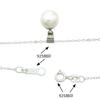 Shop Akoya Pearls from Uwajima 8mm 1 piece Necklace Pendant 925 Silver Azuki Chain Simple Jewelry Made in Japan akoya03 SV az 45cm [Jewelry M] Women's