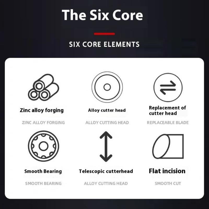 Professional Metal Pipe Cutting Tool Adjustable 3-22mm Stainless Steel Copper Tubing Cutter For Refrigerator Maintenance