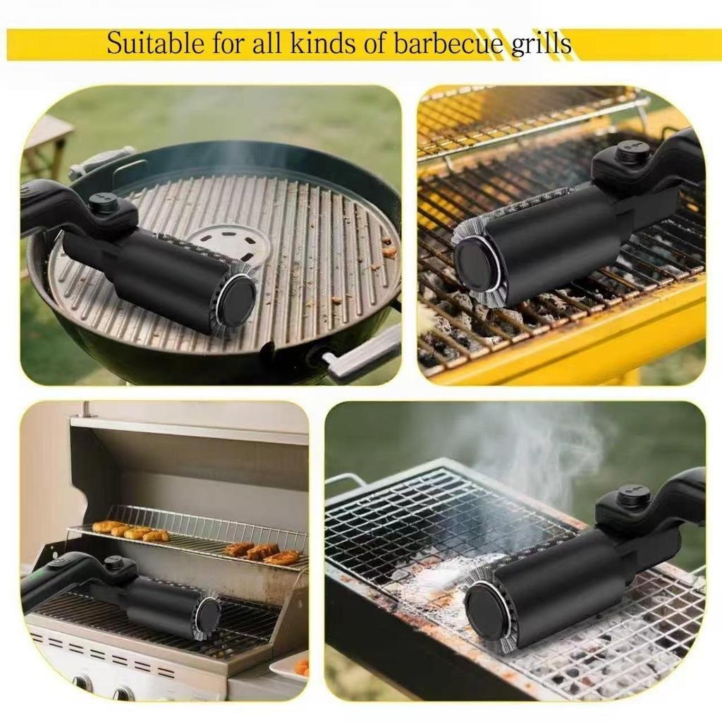 Wireless Multi-Functional Electric BBQ Grill Brush for Heavy Oil Stains