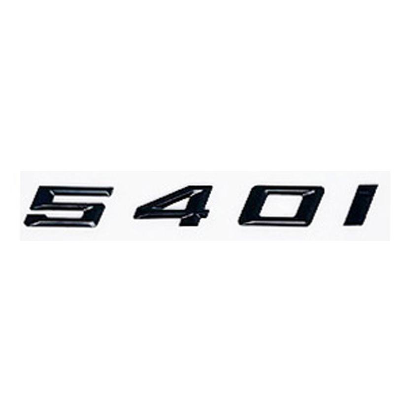 AAAOK1 Old Style Glossy Black Letter Emblem for BMW 5 Series E60 E61 F10 F11 G30 - 520i 523i 525i 528i 530i 535i 540i Trunk Logo Sticke