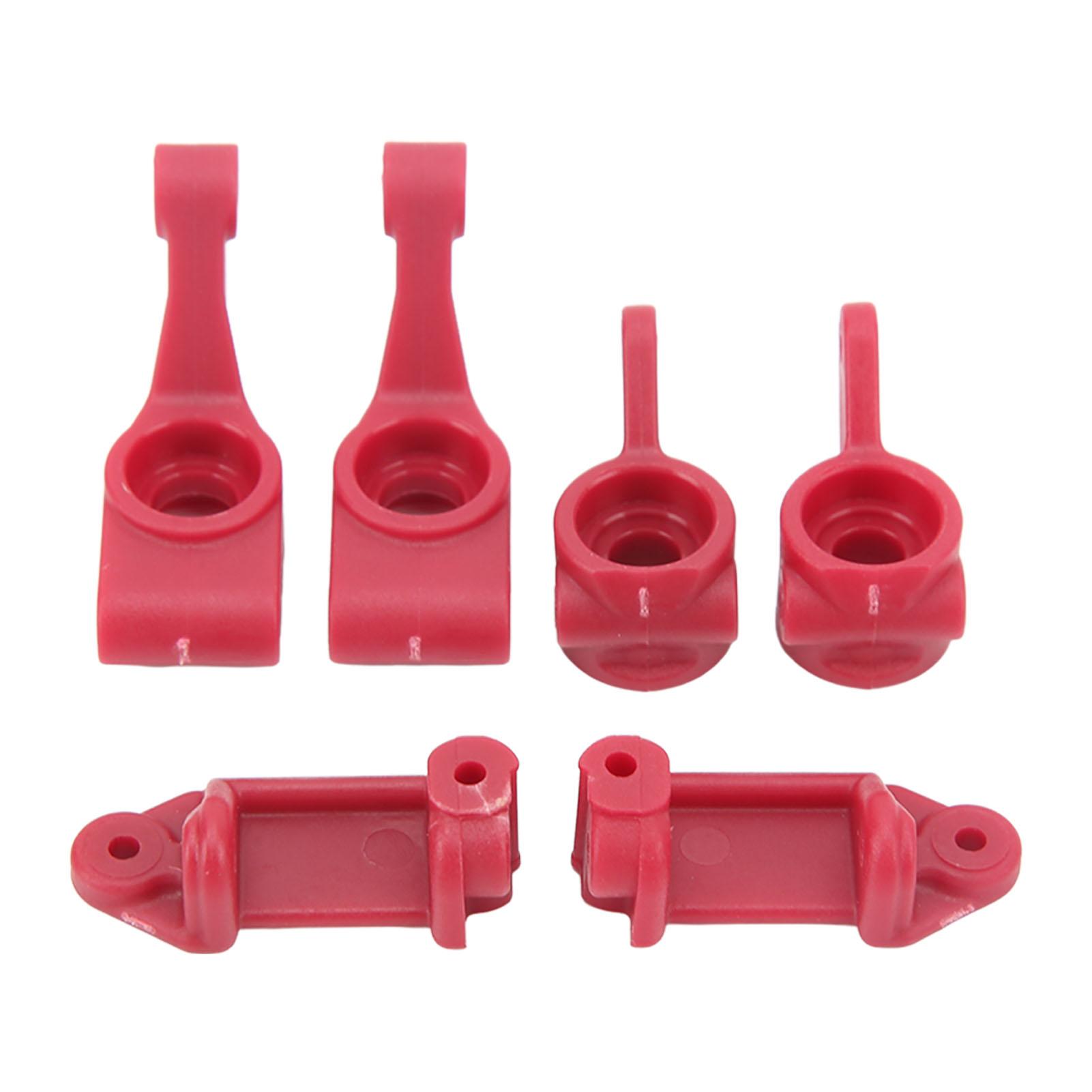 

RC Car Steering Cup Rear Axle Cup C Hub Carrier Set for Rustler Stampede Slash 2 Wheel Drive 1 10 RC Car Red червоний