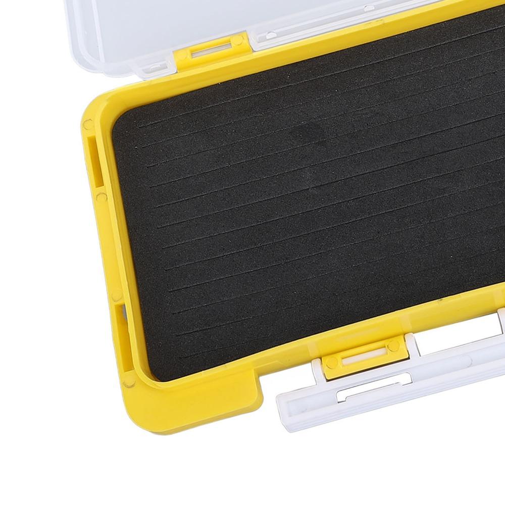 Kunststoff Angelhaken Aufbewahrung Gelbe Angelköderbox Langlebige Angeljig-Box Tackle Aufbewahrung