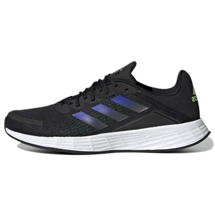 Adidas Duramo Sl Round Toe Lace-Up Fabric Low-Top Running Shoes Men Sneakers Black Blue H04624