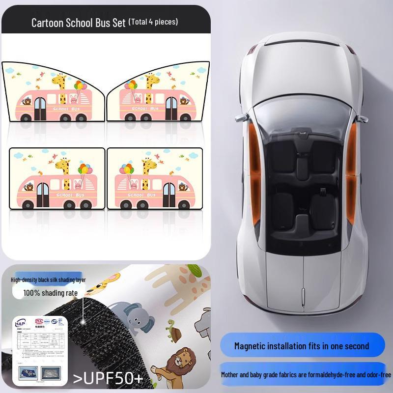 Magnetic Car Sun Shade Curtain for Baby - Side Window Sun Block & Privacy Protection