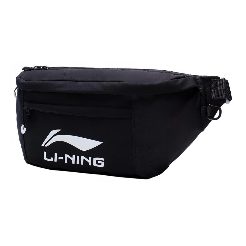 New LiNing Canvas Fanny Pack, Sling Bag, Canvas Bag, Shoulder Bag, Crossbody Bag Regular Unisex Black ABDT081-1