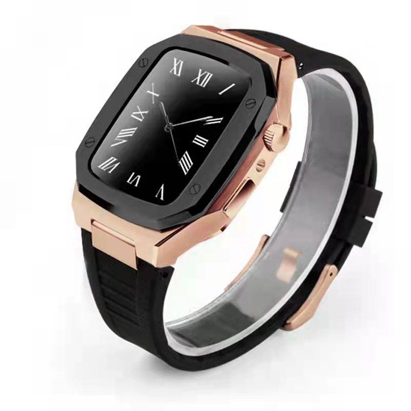 

Luxury Modification Kit For Apple Watch Series 11 10 46mm 45mm Metal Stainless Steel Band For iWatch DIY Mod Kit Bezel Case S11 S10 46mm