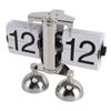 Retro Digital Flip Down Clock Flip Desk Clock Mechanical Battery Powered Home Office Decor 2 Legs 12 Hour