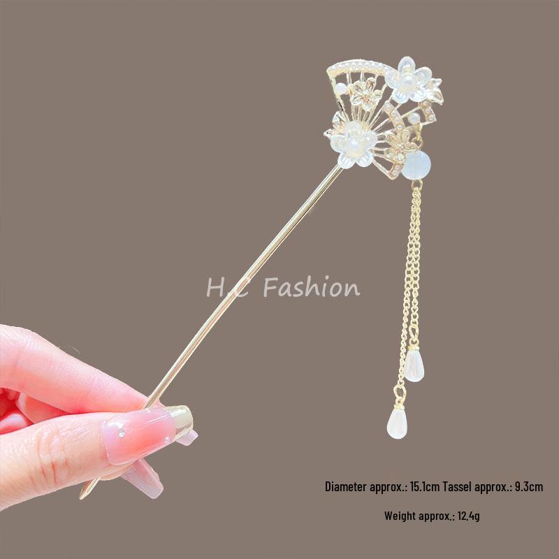 Cherry Blossom Tassel Hairpins: Elegant Hanfu Inspired Hair Accessories for Spring and Summer