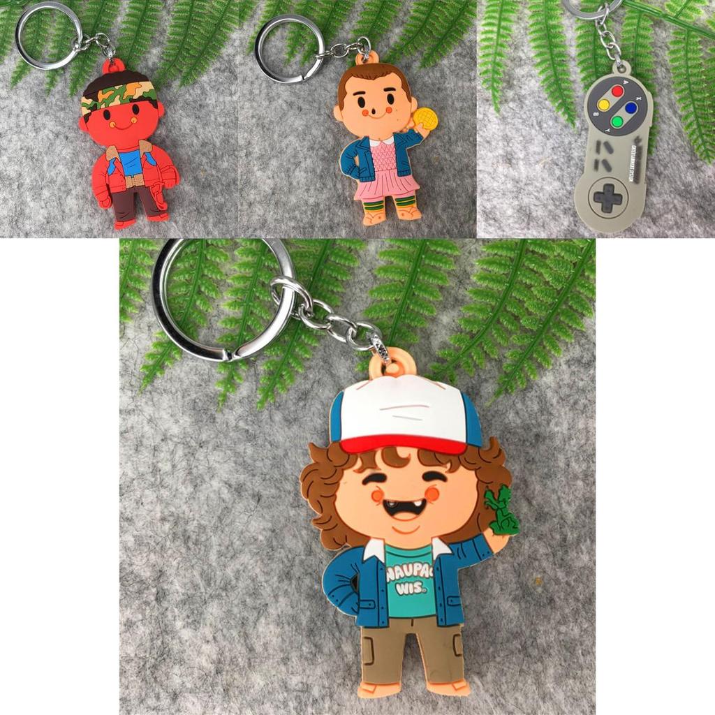 Unique Stranger Things Deadpool Pvc Keychain For Fans Of The Series Durable And Stylish!