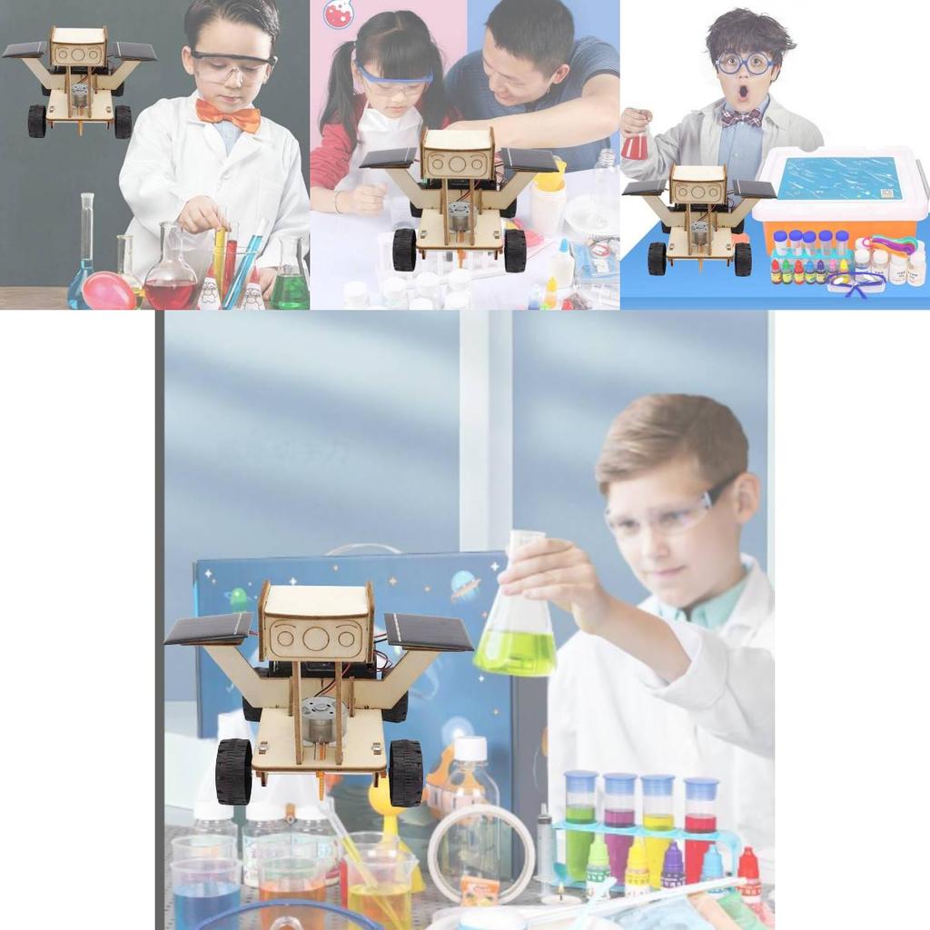 Educational Diy Solar Lunar Vehicle Science Model Kit For 7-14 Year Olds