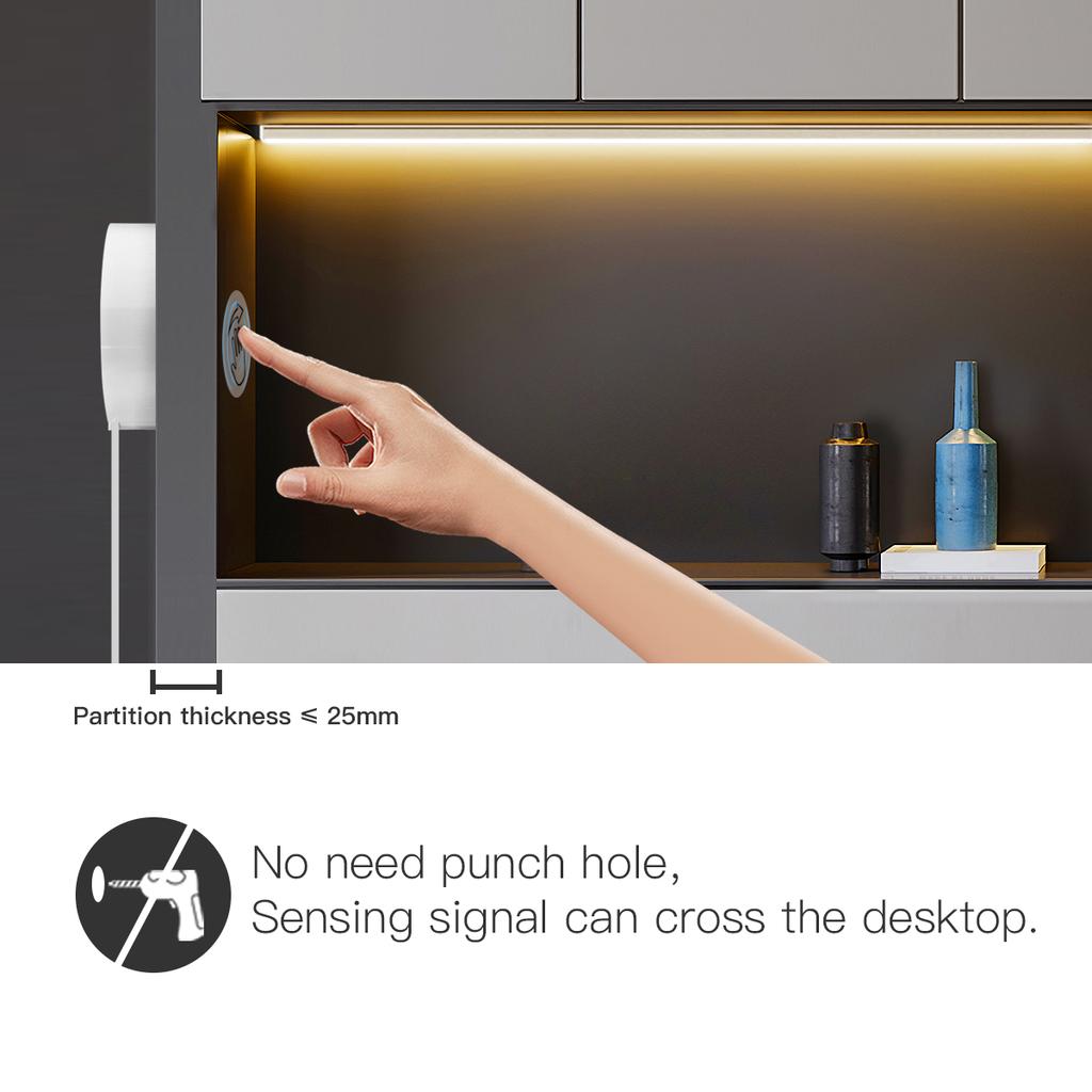 Penetrate Wood Hand Wave Sweep Sensor Switch USB LED Bar Light 5V Aluminum Tube DIY Dimmable Kitchen Cabinet Reading Book Lamp