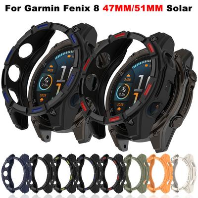Silikonowa Osłona Zegarka dla Garmin Fenix8 Solar 51MM 47MM Pasek Smartwatch Wymienna Obudowa Garmin Fenix 8 Solar Etui Ochronne