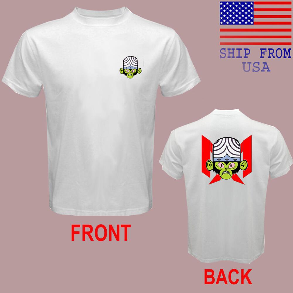 Mojo Jojo Head Men#039;s White Size S5XL Unisex T-Shirt S