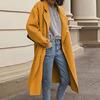 Fashion Women Solid Trench Coat Windbreaker Jacket Coat Double Breasted Overcoat