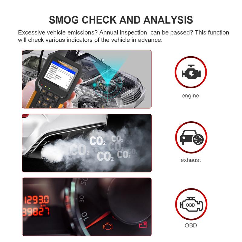 [For Car and Truck] HUMZOR NexzCheck NC601 12V 24V Diesel OBD2 Code Scanner Data Stream Action Test