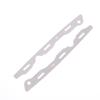 Civic 2012 2016 2 Piezas Hebilla de Placa Metálica Reparación Parachoques Delantero Resistencia Duradera para Modelos de 9ª Generación