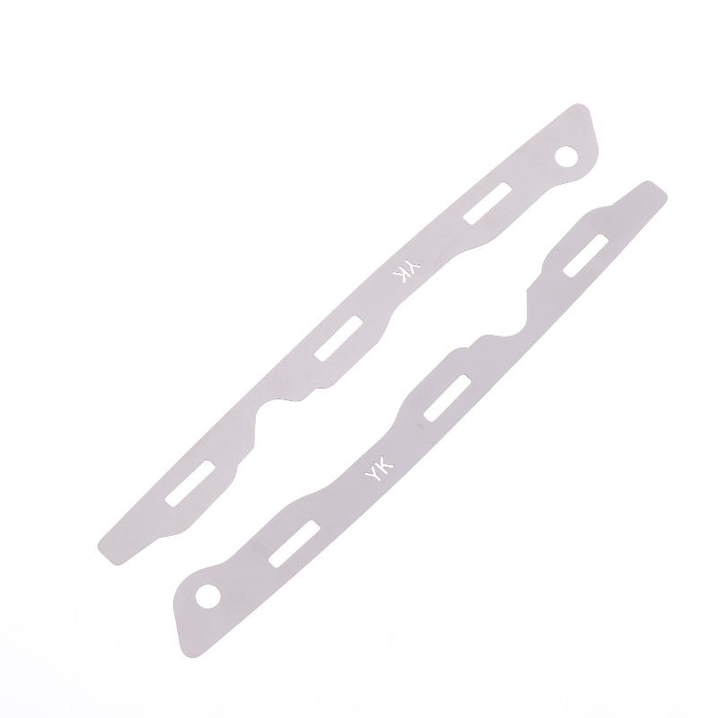 Civic 2012 2016 2 Piezas Hebilla de Placa Metálica Reparación Parachoques Delantero Resistencia Duradera para Modelos de 9ª Generación