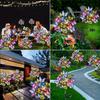 Solar Powered Butterfly Lights Lifelike Butterflies Outdoor Lawn Light for Garden