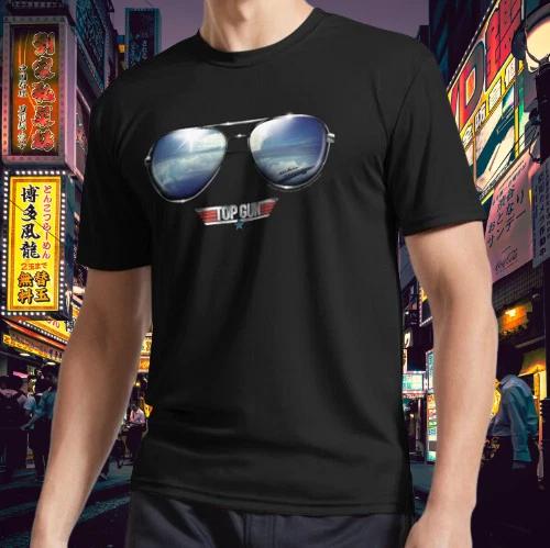 Men s and Women s T-shirts Top Gun Classic Vintage Aviator Reflections L
