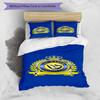 Al-Nassr Football Club Crest Printed Pattern Duvet Cover Set – includes 1 duvet cover and 2 matching pillowcases Bedroom decor Christmas gifts
