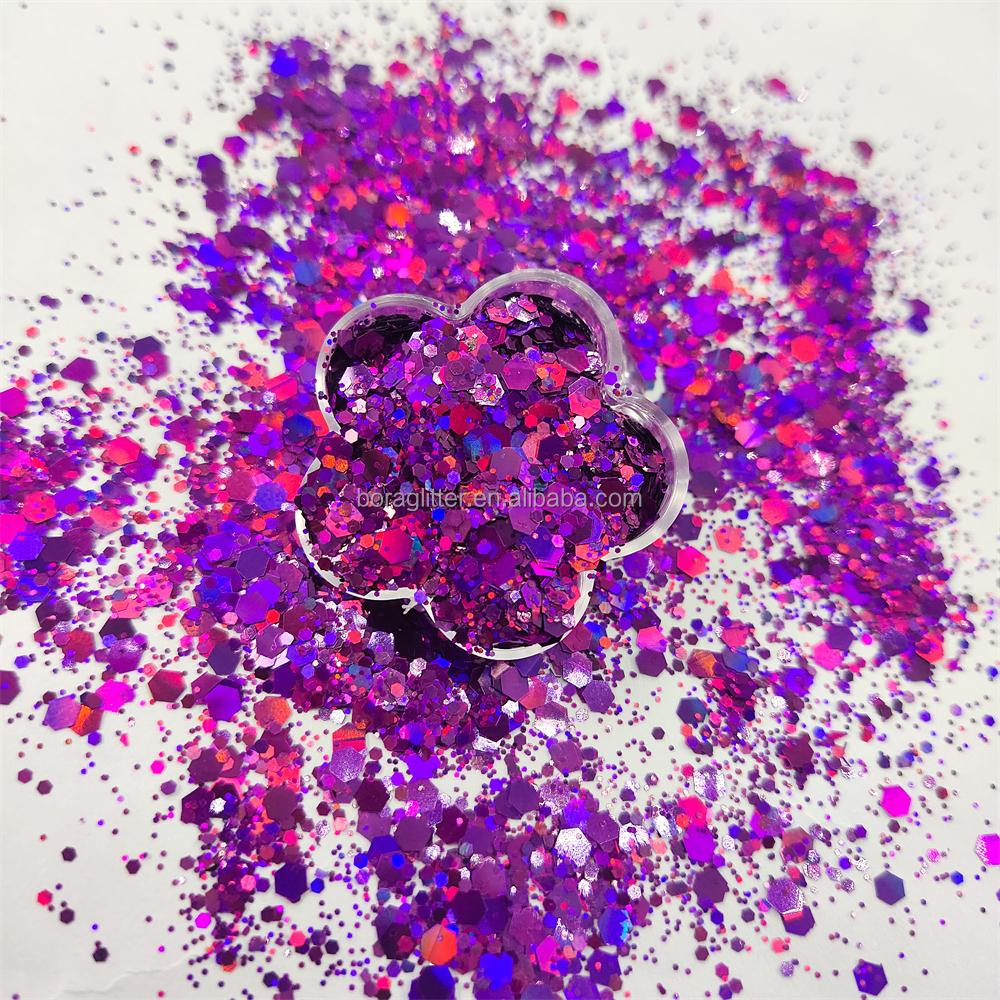 Sequins 4mm Glitter Glue Holi Powders Diamond Dust Multicolor Sparkals In Bulk Chunky Glitter 1kg