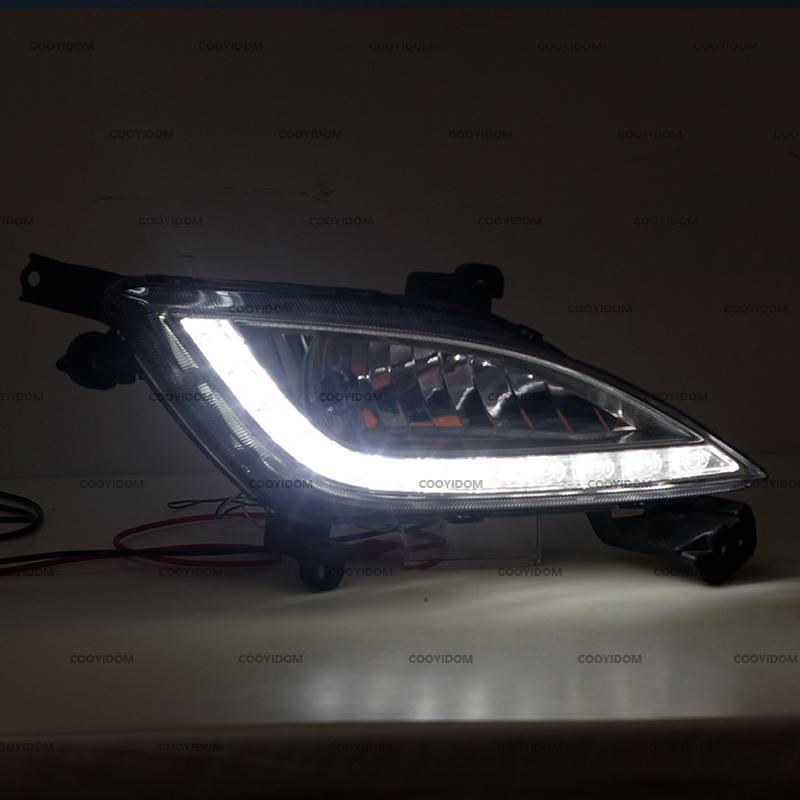 Bil Främre Stötfångare Dimljus Varselljus Körlampa Kåpa Ram Lock För Hyundai Elantra GT i30 2012-2016 Dimljus