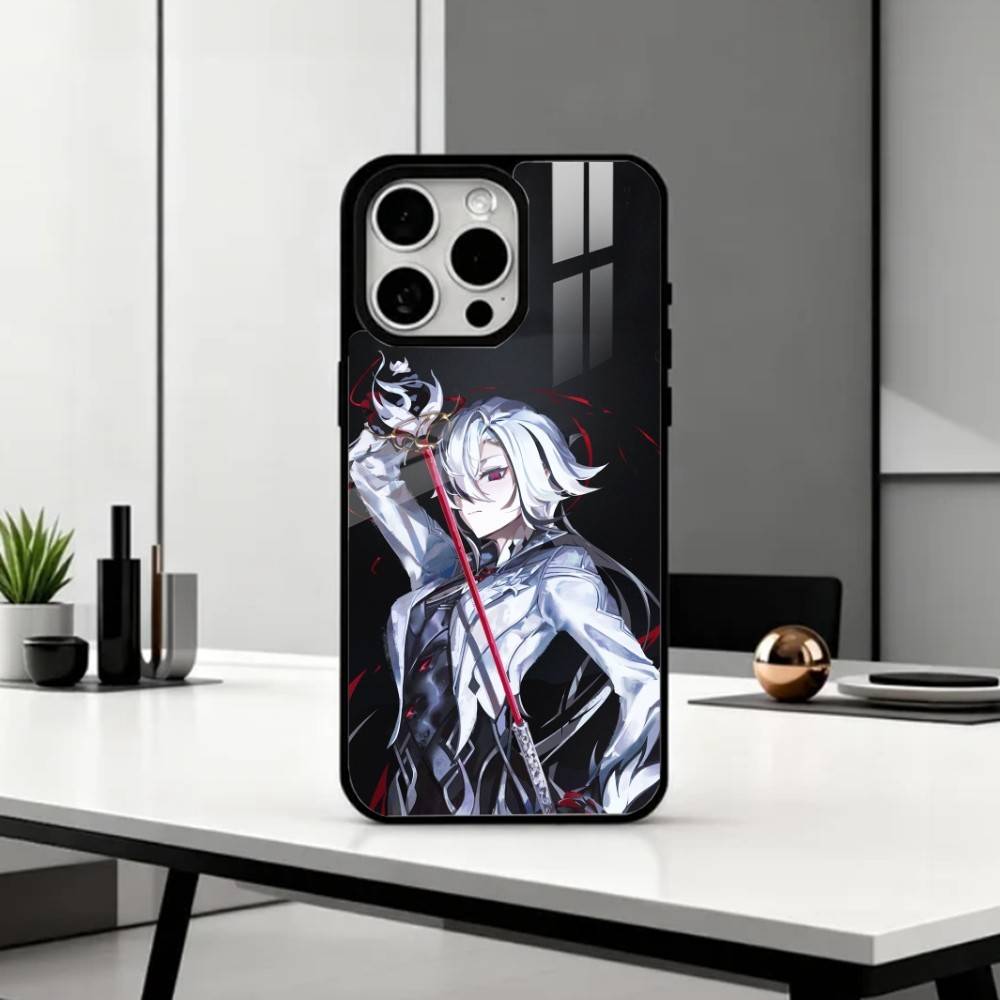 A-Arlecchino G-Genshin Impact   Phone Case For iPhone17,16,15,14,13,12,11 Plus,Pro Max Magnetic For Magsafe Wireless Charging