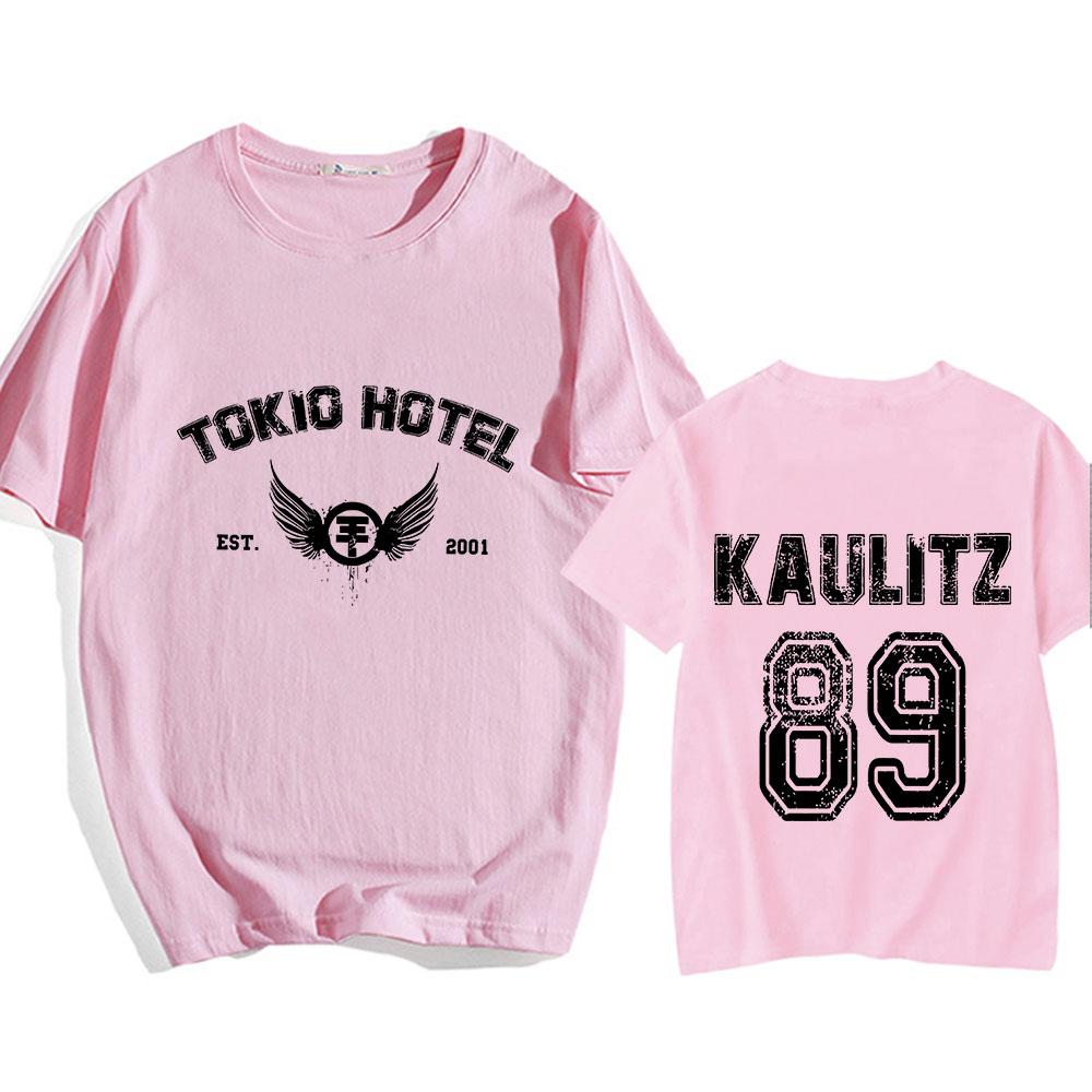 Horké tričko kapely Tokio Hotel Street Hip Hop Rapper O-neck Gotické tričko Léto Vysoce kvalitní tričko Mikiny Retro Měkká trička