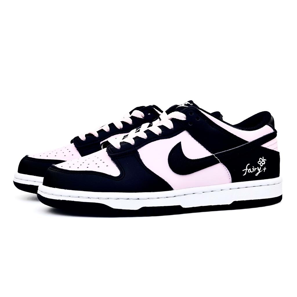 Nike Dunk Special Shopping Bag, Sweetheart Whispers Low top Skateboard Shoes Unisex Black Pink CW1590-100(Team1532-BOX)