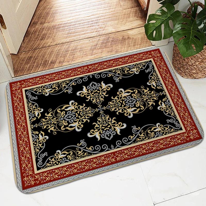 Victorian Entrance Door Doormat Carpet for Bedroom Soft Bathmat Hallway Entryway Veranda Floor Mat Living Room Rug