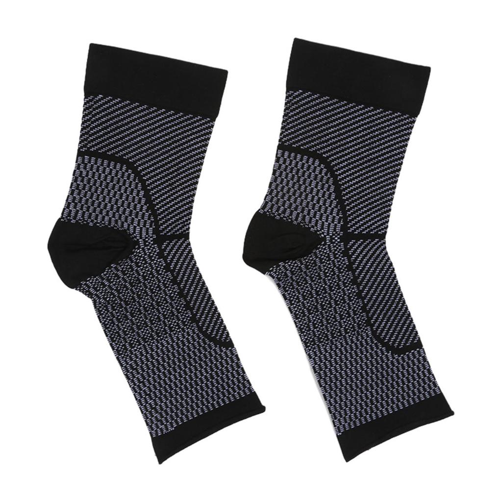 1pair Sports Ankle Support Brace Socks Tendonitis Plantar Fasciitis Joint Pain Relief Compression Socks Ankle Protection Sleeve for Men Women