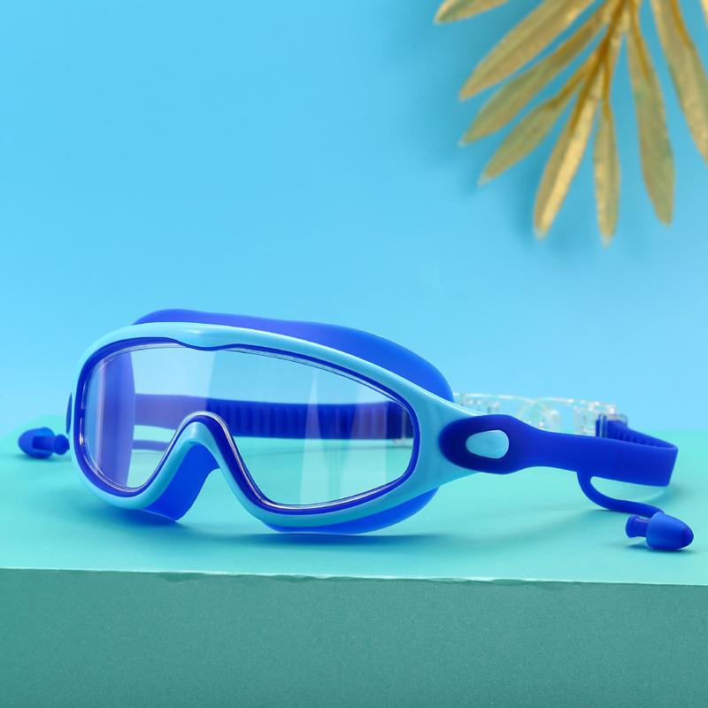Children's swimming goggles high-definition waterproof fog large-frame diving goggles big boys and girls swimming goggles prof