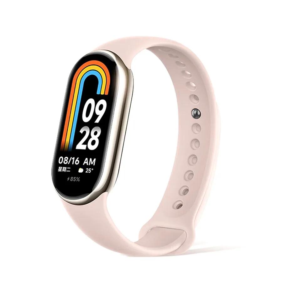 Rubber Strap for Mi Band 8 Bracelet Xiaomi Mi Band 8 NFC Silicone Sport Strap Quick Release Correa Miband 8 SmartWatch Wristband