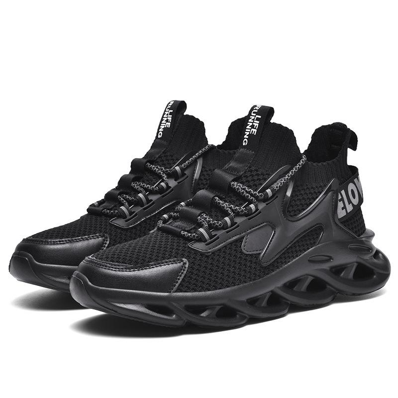 Spring New Dad Shoes Men's Breathable Blade Sneakers Casual Shoes Large Size Fly-woven Running Shoes Men