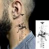 1 Sheet Geometric Planet Mountains Temporary Tattoos For Women Men Forearm Foot, Waterproof Long Lasting Realistic Tatoo Sticker
