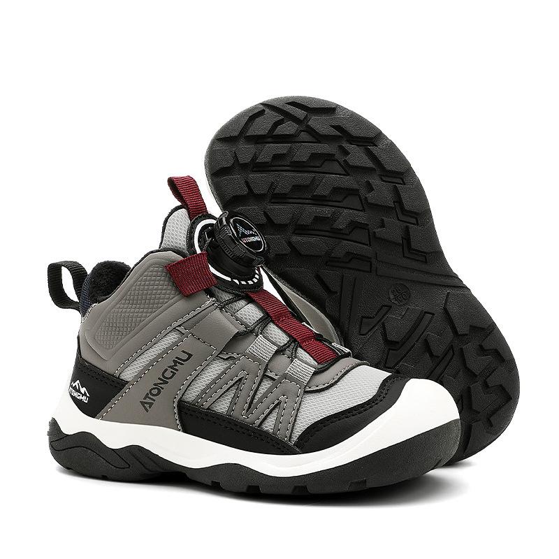 Popular Boys' Snow Boots: Fleece-Lined, Thickened, Non-Slip, Warm Winter Shoes for Children