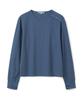 MILLO ARCHIVE Slit Henley Neck Long Sleeve [Blue]