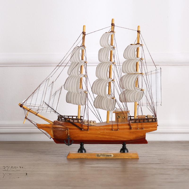 

«Украшение ручной работы в виде деревянной модели парусника – Подарок на выпускной «Плавное плавание»» Refer to option picture