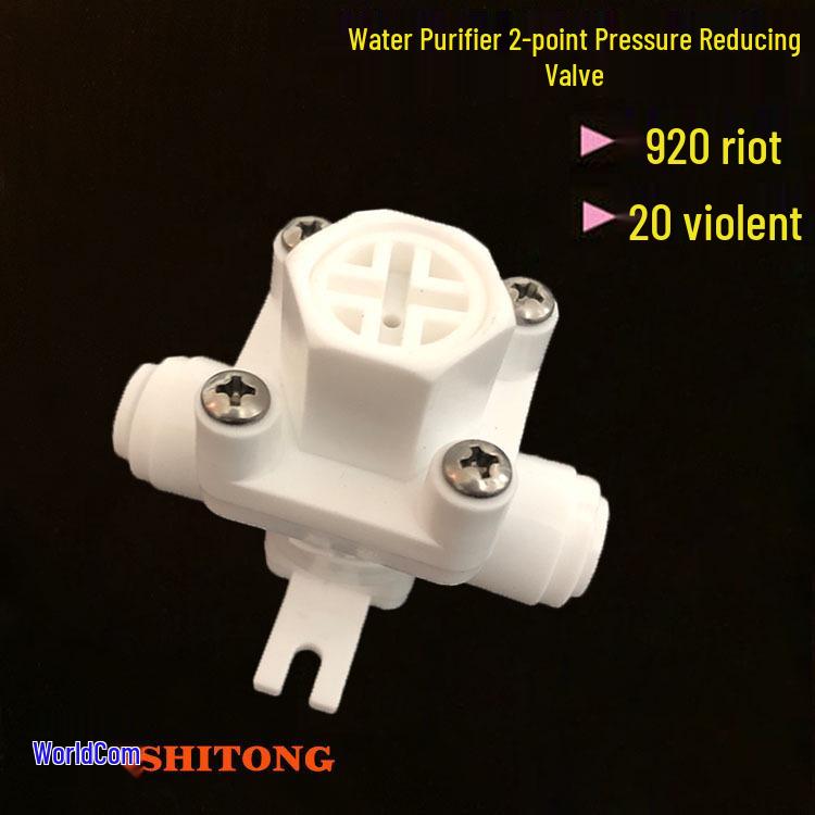 Quick-Connect Pressure Reducing Valve for RO Water Purifier - Direct Drinking & Water Hammer Prevention