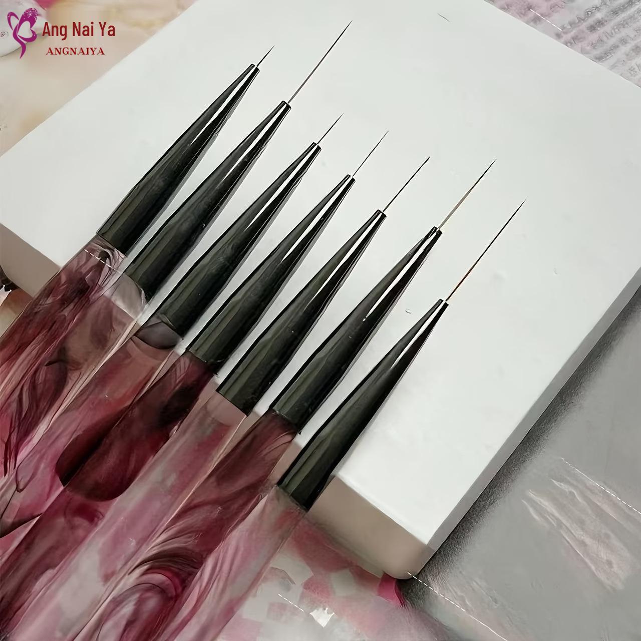 

Japanese Nail Art Smoke Pen: 7 Brush Types for Liner, Outline, Flower Design & Texture With Cap (Contact Customer Service)