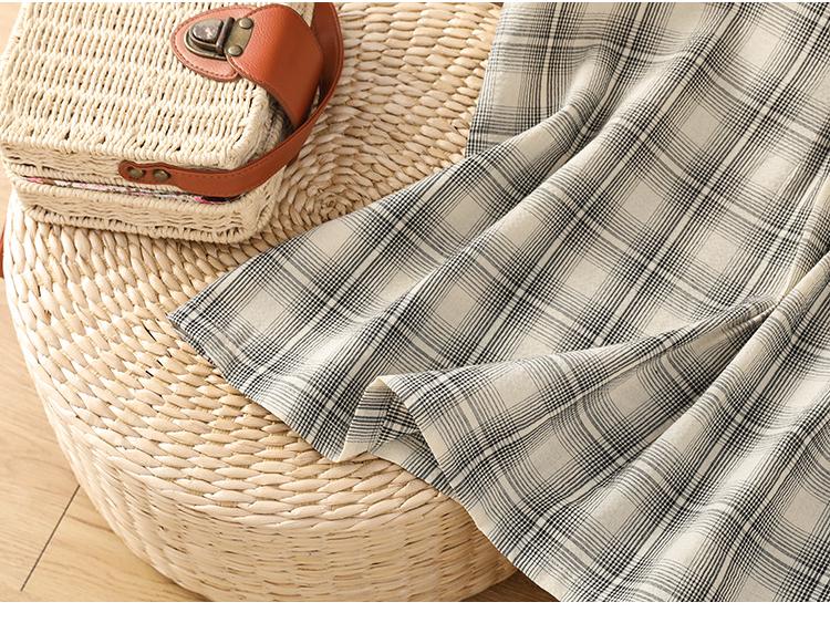 Chic Plaid Sleeveless Wood Ear Trim Vest - Summer 2025 Women's Fashion